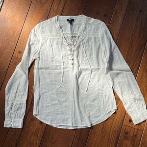 Paige lace up long sleeve